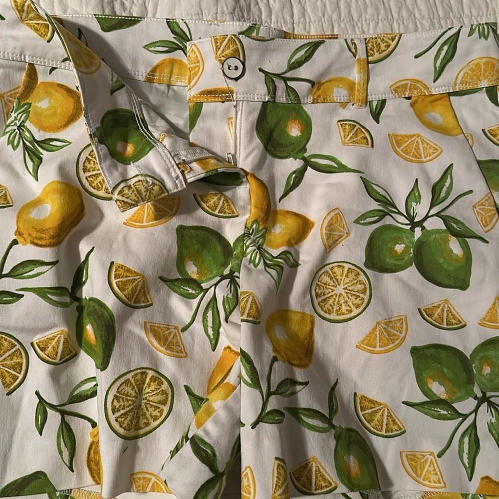 Isaac Mizrahi Lemon Print Women's Shorts